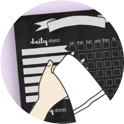 magnetic roommate chore chart teens adults